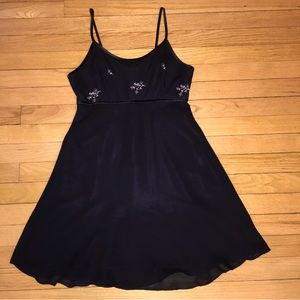 **HOST PICK** Black dress empire waist for small adult/junior girl